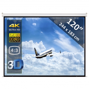 Manual screen 120" - 305 cm (4:3) - economy 